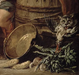 Die schöne Küchenmagd (Detail)